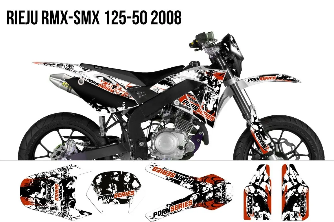 Rieju RMX / SMX 50 & 125 Pornseries 2009 Graphics Kit